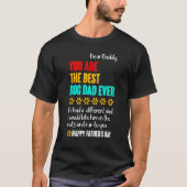 Dear Daddy You Are The Best Dog Dad Ever Tシャツ (正面)