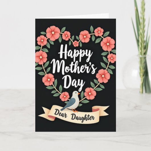 Dear Daughter Mothers Day Card カード (正面)