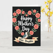 Dear Daughter Mothers Day Card カード (黄色い花)