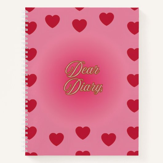 "Dear Diary" スパイラルノート ノートブック (正面)
