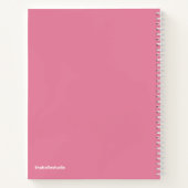 "Dear Diary" Spiral Notebook  ノートブック (裏面)