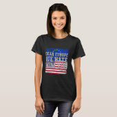Dear Europe 私たちも彼が嫌い フラグ ヴィンテージ Tシャツ (正面フル)