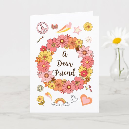 Dear Friend Mother's Day Peace & Love Card         カード (小さな植物)