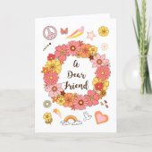 Dear Friend Mother's Day Peace & Love Card         カード (正面)