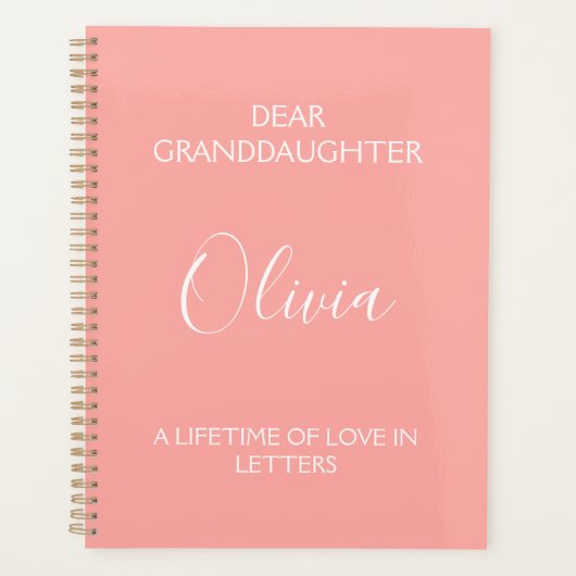 Dear Granddaughter: A Lifetime of Love in Letters プランナー手帳 (正面)