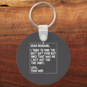 Dear Husband Matching Couples Style For Him And He キーホルダー (正面)