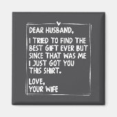 Dear Husband Matching Couples Style For Him And He マグネット (正面)