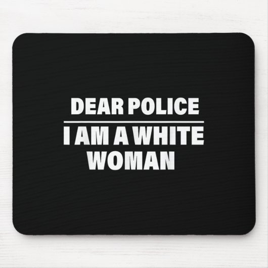 Dear Lice I'm A White Woman Funny Saying Quote Gif マウスパッド (正面)