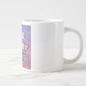 Dear LORD, I am grateful for birdwatching Mug ジャンボコーヒーマグカップ (右)