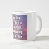 Dear LORD, I am grateful for learning how... Mug ジャンボコーヒーマグカップ (正面右)