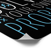 Dear Math Funny Math Quote Girls Boys Men Women Ma ポスター (角)