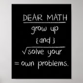 Dear Math Funny Quote  ポスター (正面)