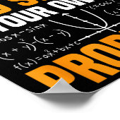 Dear Math Grow Up And Solve Your Own Problems Funn ポスター (角)