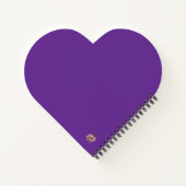 Dear Me .. Dark Purple Spiral Notebook ノートブック (裏面)