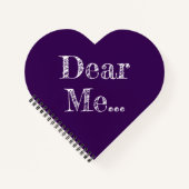 Dear Me .. Dark Purple Spiral Notebook ノートブック (正面)