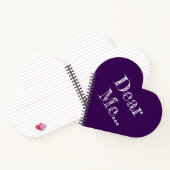 Dear Me .. Dark Purple Spiral Notebook ノートブック (内部)