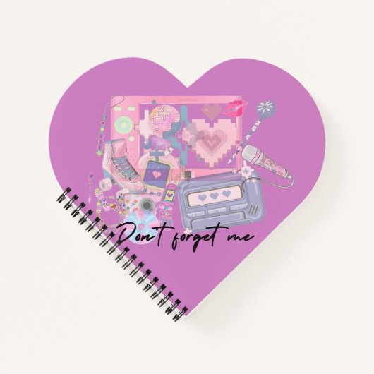 Dear Memories – Pink Y2K Nostalgic Notebook ノートブック (正面)