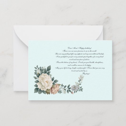 Dear Mom Happy birthday! ノートカード (正面)