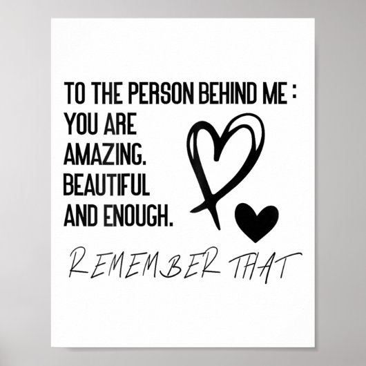 Dear Person Behind Me On Back, To The Person Behin ポスター (正面)