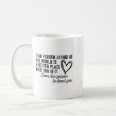 Dear Person Behind Me The World Is A Better Place コーヒーマグカップ (左)