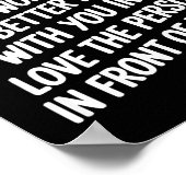 Dear Person Behind Me The World Is A Better Place  ポスター (角)