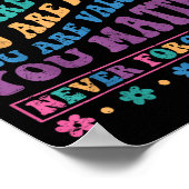 Dear Person Behind Me You Are Deserving Beloved An ポスター (角)