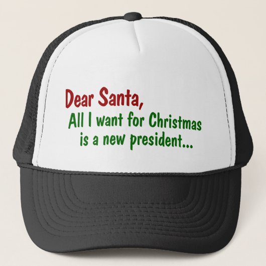 Dear Santa クリスマスに欲しいのは新大統領 キャップ (正面)