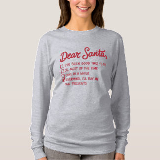 Dear Santa - クリスマスデザイン Tシャツ