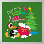 Dear Santa ポスター<br><div class="desc">Looney Tunes Christmas</div>