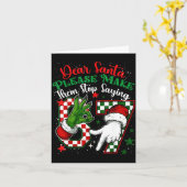 Dear Santa 67 Funny Christmas Six Seven 6-7 Meme M カード (黄色い花)