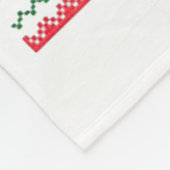 Dear Santa Can I Work From Home Funny Ugly Christm フリースブランケット (角)