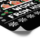 Dear Santa Can I Work From Home Ugly Christmas Swe ポスター (角)