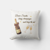 Dear Santa Champagne Design クッション (正面)