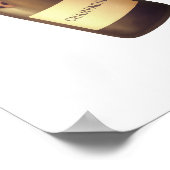 Dear Santa Champagne Design ポスター (角)