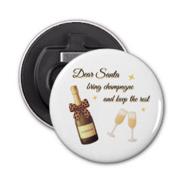 Dear Santa Champagne Design 栓抜き