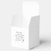 Dear Santa Champagne & Diamonds Line Art Design フェイバーボックス (オープン)