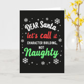 Dear Santa Christmas Card Character Building カード (黄色い花)