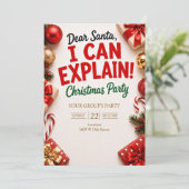 Dear Santa I Can Explain クリスマスパーティー 招待状 (スタンド正面)