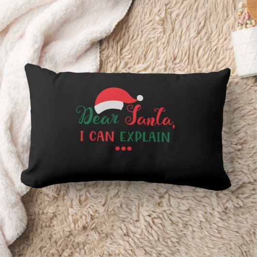 Dear Santa, I can explain ランバークッション (ブランケット)