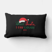 Dear Santa, I can explain ランバークッション (正面)