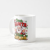 Dear Santa I Can Explain 楽しいクリスマスコーヒー コーヒーマグカップ (正面左)