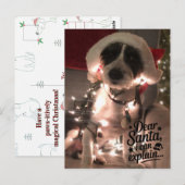 Dear Santa I can explain (犬) ポストカード (正面/裏面)