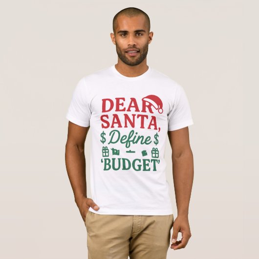 Dear Santa I Can Explain Again Vector Design Tシャツ (正面フル)