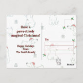 Dear Santa I can explain (dog) ポストカード (裏面)