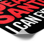 Dear Santa I Can Explain Funny Christian ポスター (角)