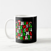 Dear Santa I Can Explain Funny Christmas Kids Men  コーヒーマグカップ (左)