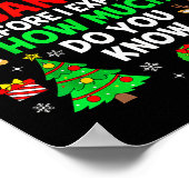 Dear Santa I Can Explain Funny Christmas Matching ポスター (角)