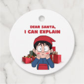 Dear Santa, I Can Explain Guilty Christmas Design フェイバータグ (正面)