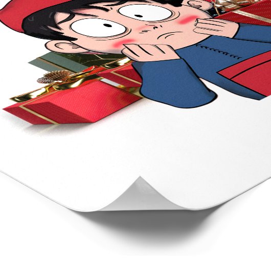 Dear Santa, I Can Explain Guilty Christmas Design ポスター (角)