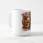 Dear Santa I Can Explain Mug コーヒーマグカップ (正面左)